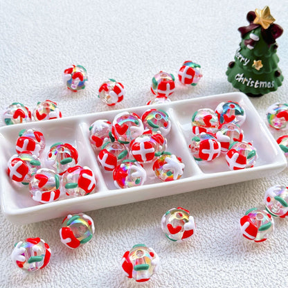 Christmas Collection Of Hand-Painted Beads