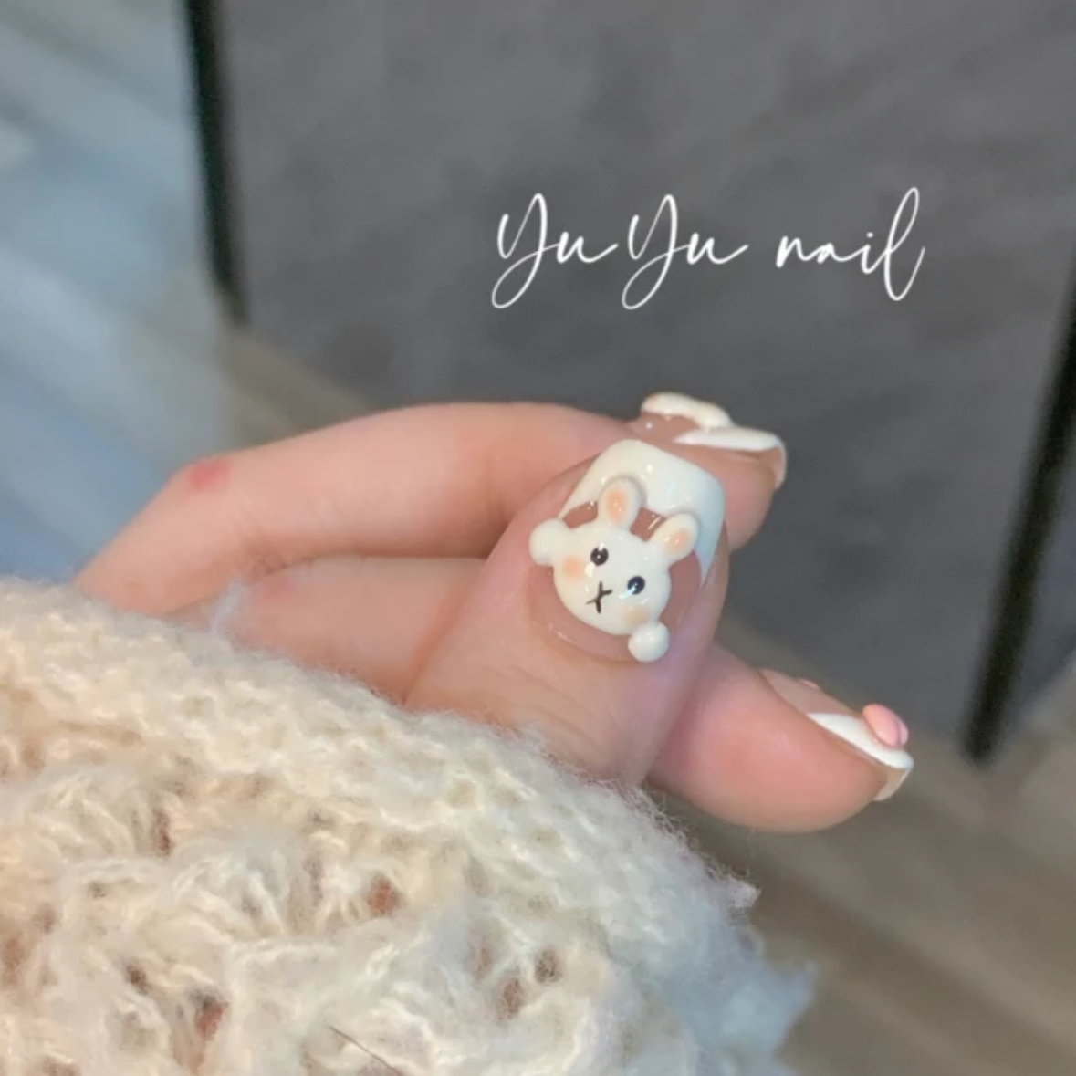 Handmade Rabbit Nail Art