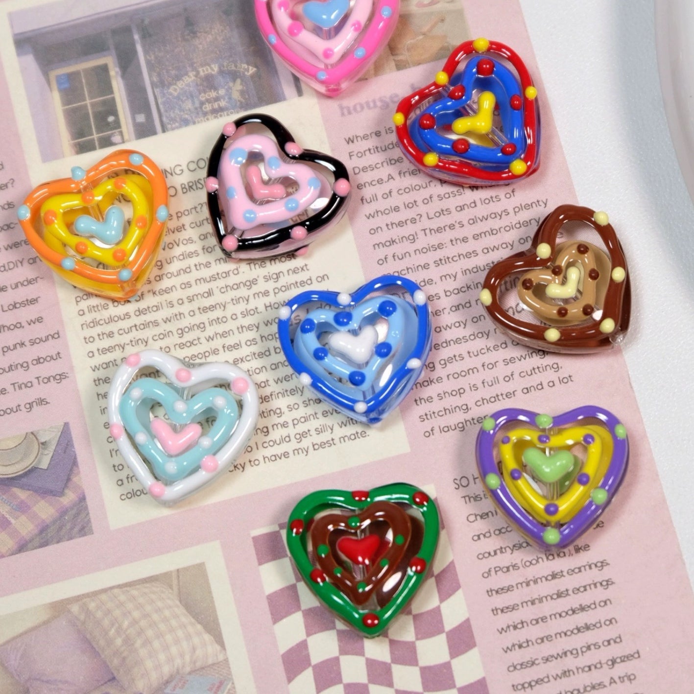 Hand-Painted Love Bead