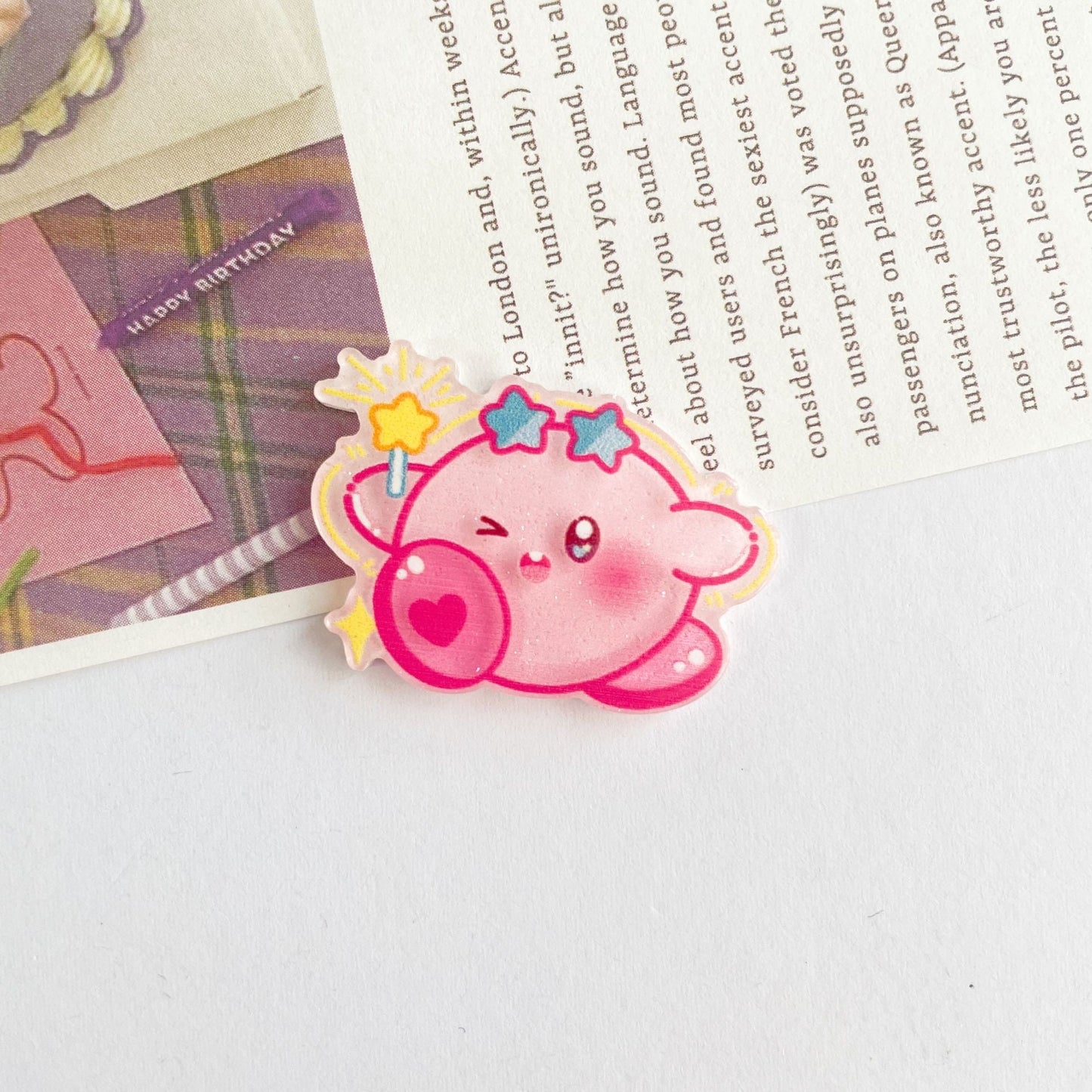 Kirby Acrylic Charm