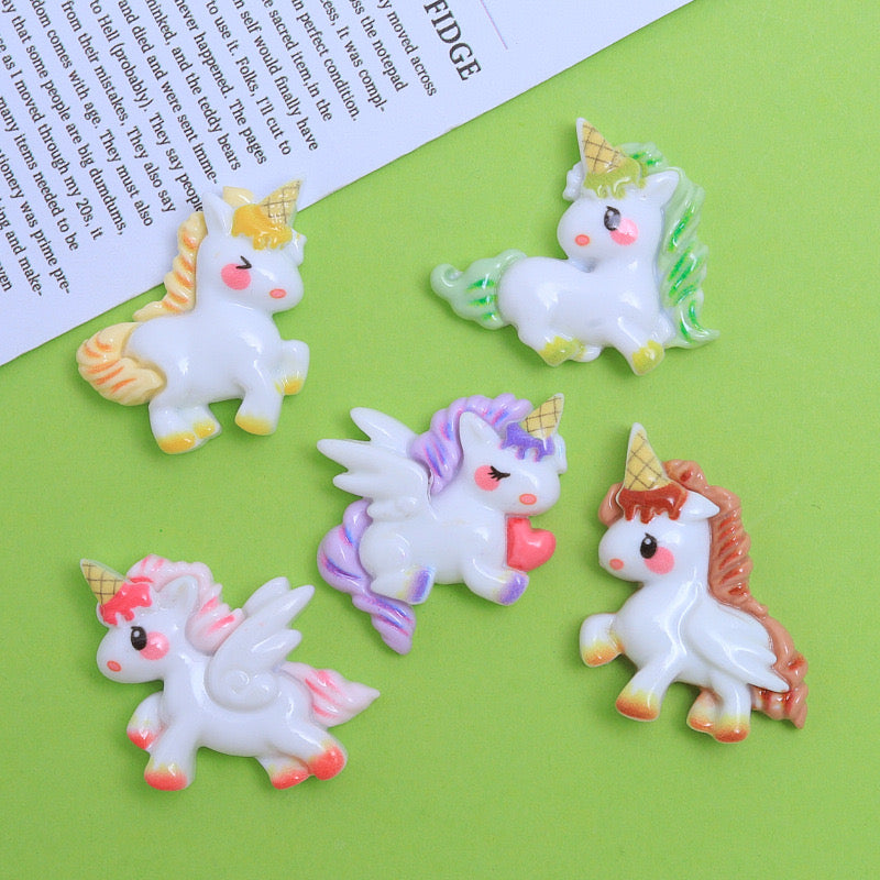 Unicorn Cartoon Charm