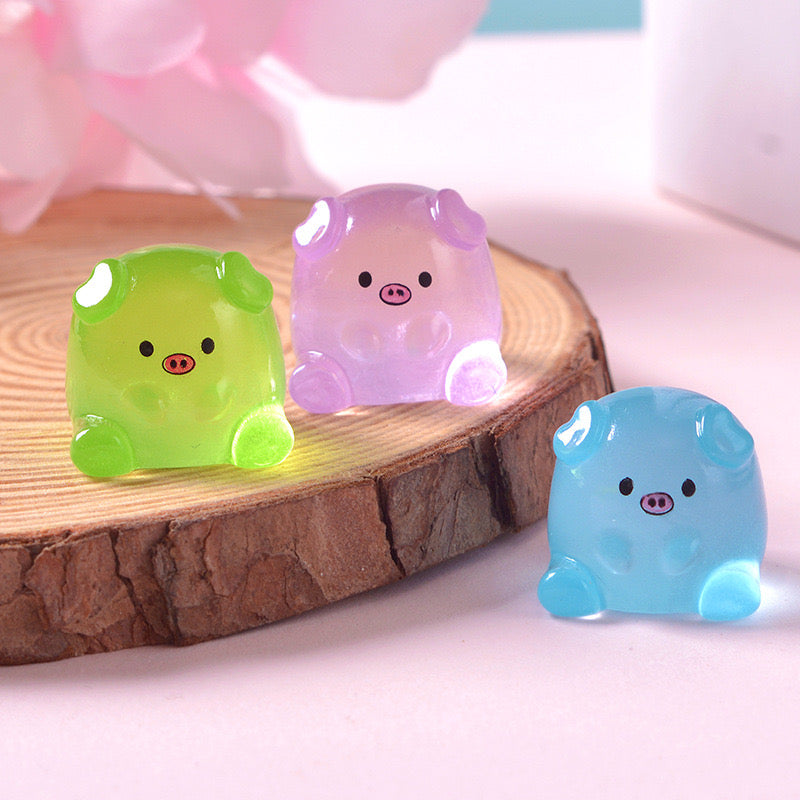 Glow-In-The-Dark Piglet Charm