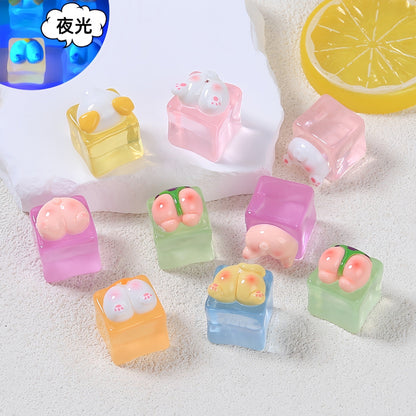 Luminous Ice Cube Charm