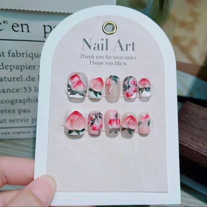 Peach Handmade Nails