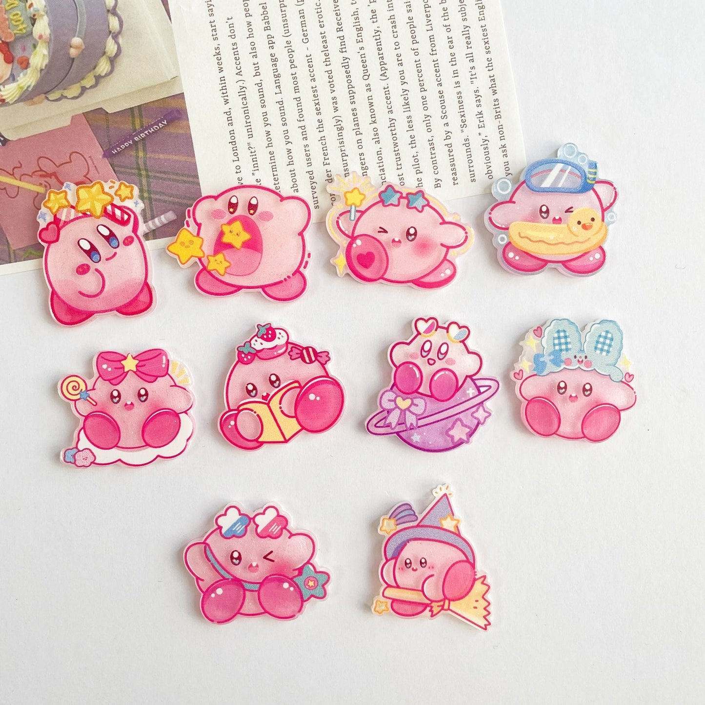 Kirby Acrylic Charm