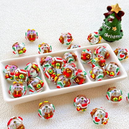 Christmas Collection Of Hand-Painted Beads