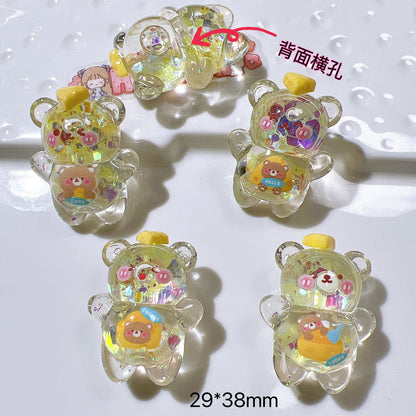 Cute Bear Beaded Charm