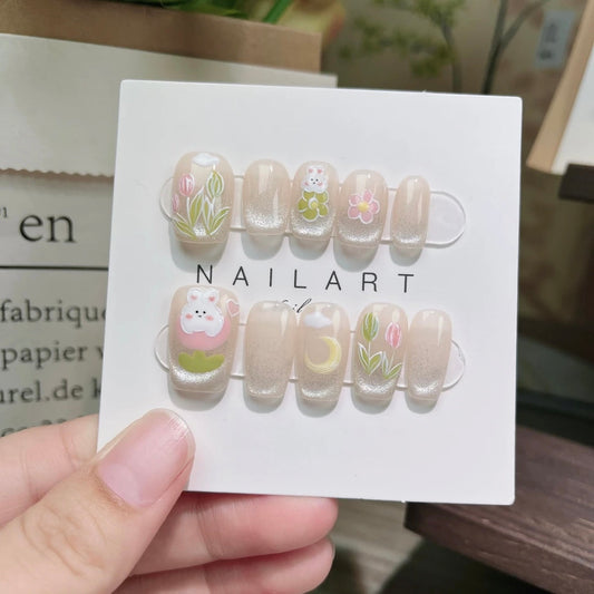 Handmade Rabbit Nails