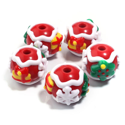 Christmas Collection Of Hand-Painted Beads