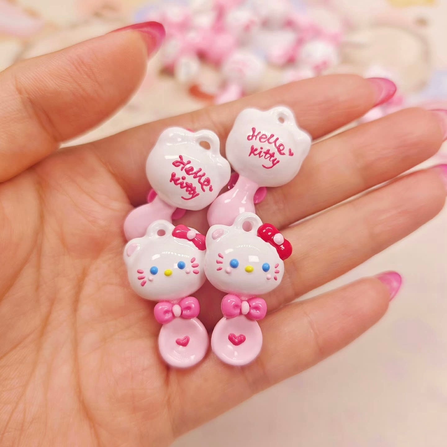 Hello Kitty Melody Alien Hand-Painted Beads