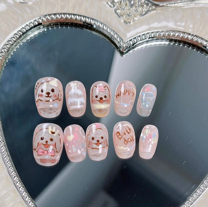 Cartoon Handmade Nail Art