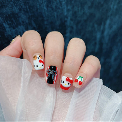 Hello Kitty Nails