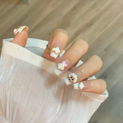 Handmade Sheep Nail Art