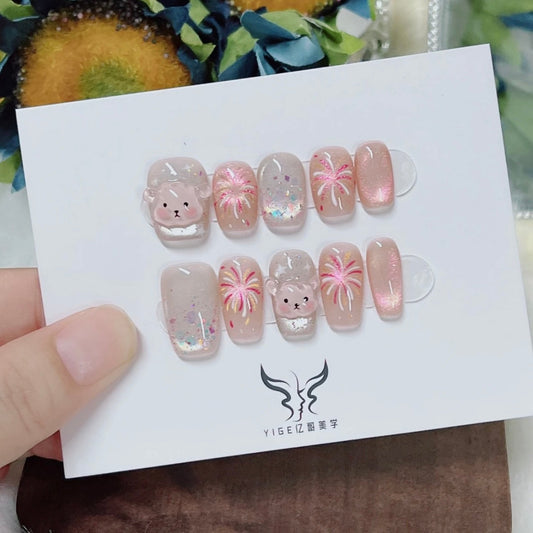 Cartoon Handmade Nail Art