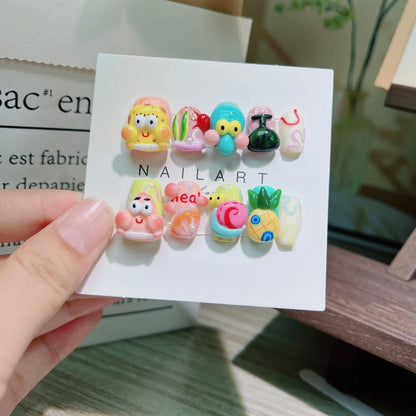 Spongebob Handmade Nails