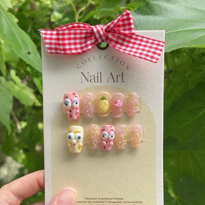 Spongebob Handmade Nails