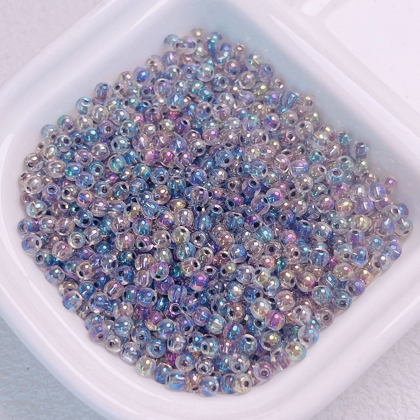 4MM Colorful Glass Rice Beads