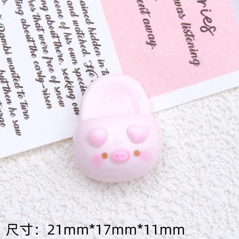 Pig Slippers Charm