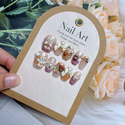 Bear Nail Art