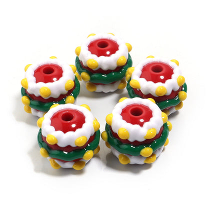 Christmas Collection Of Hand-Painted Beads