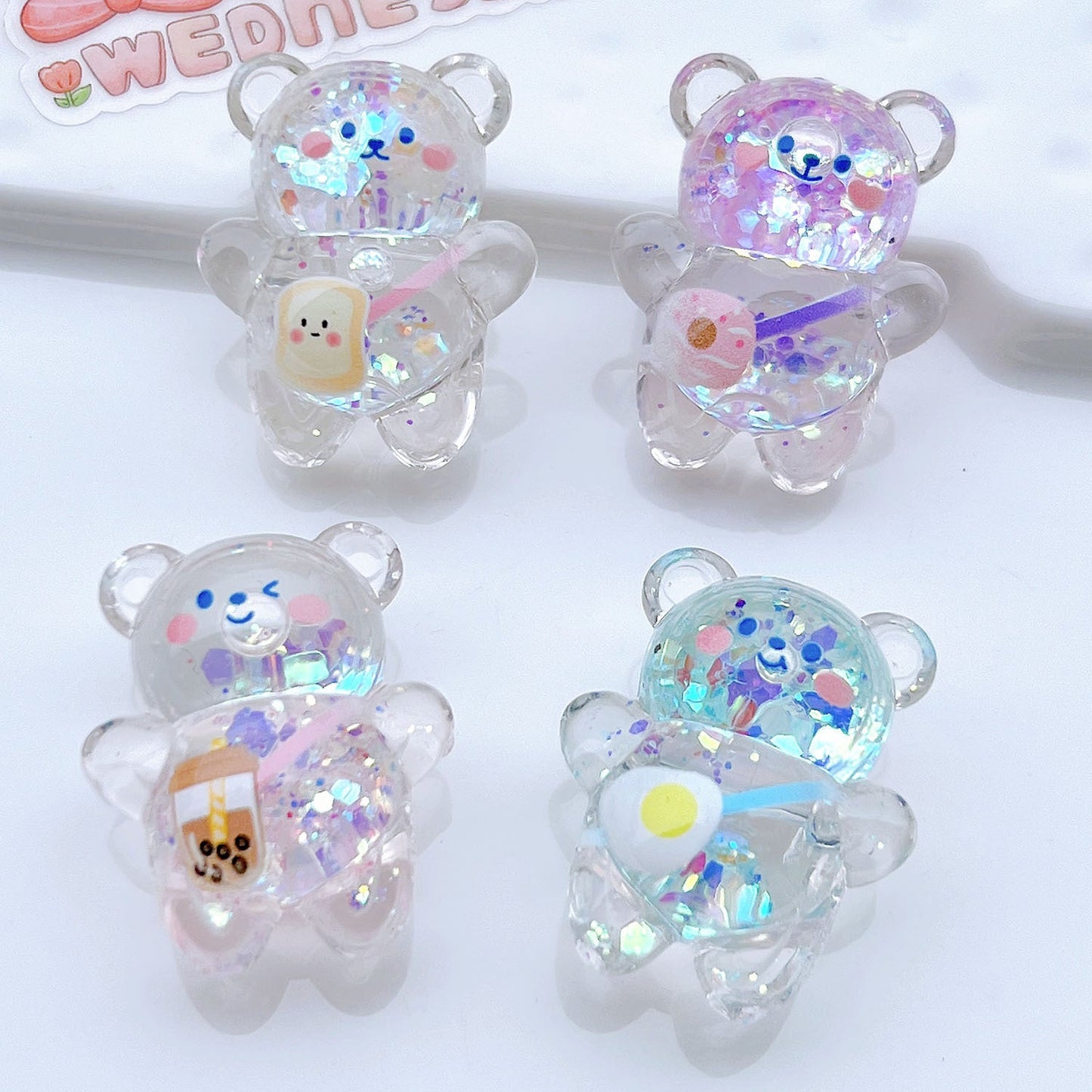 Cute Bear Beaded Charm