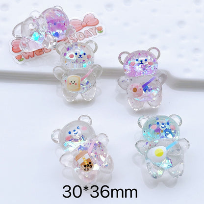 Cute Bear Beaded Charm