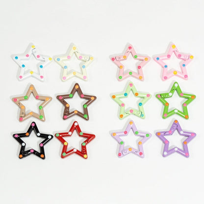 Hand-Painted Star Keychain