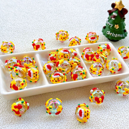 Christmas Collection Of Hand-Painted Beads