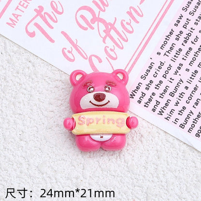 Cute Strawberry Bear Charm