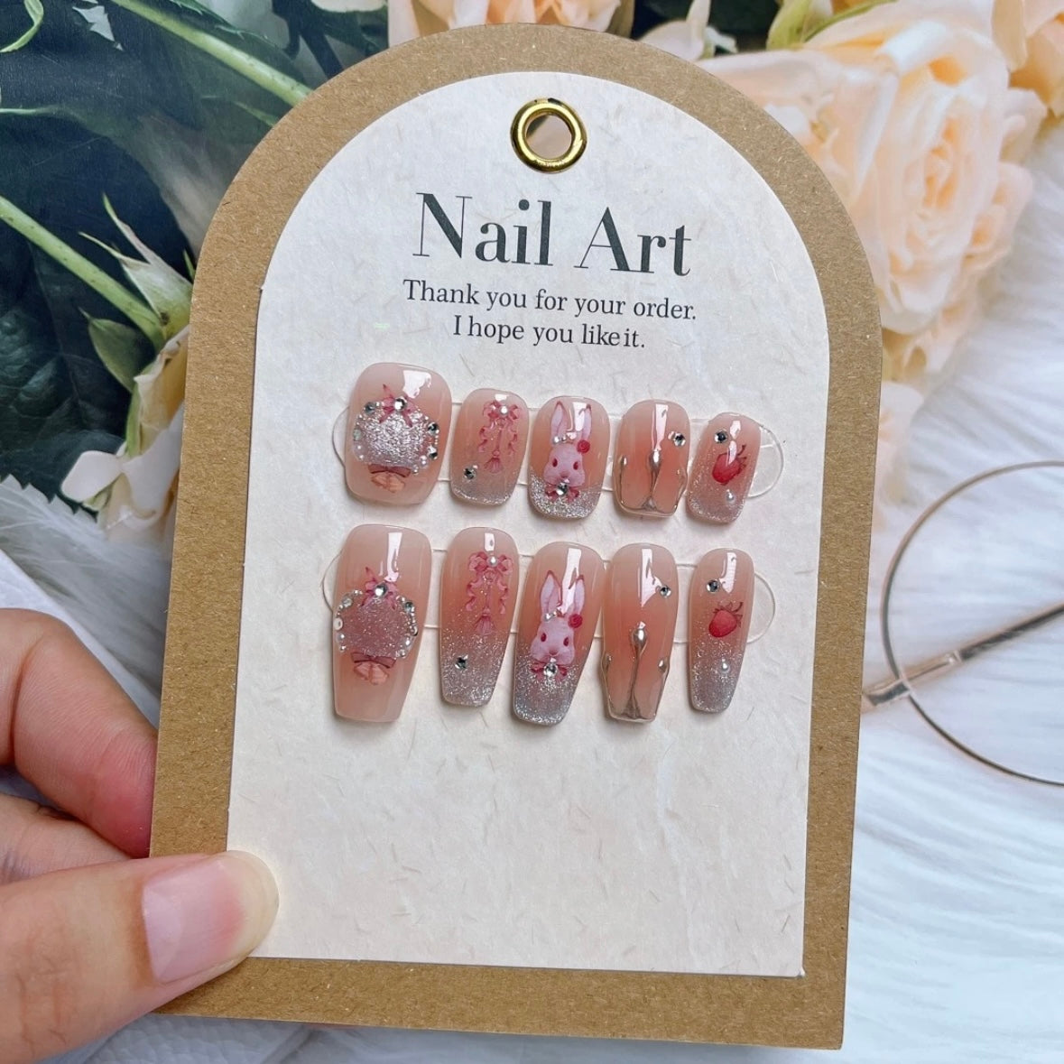 Pink Rabbit Handmade Nails