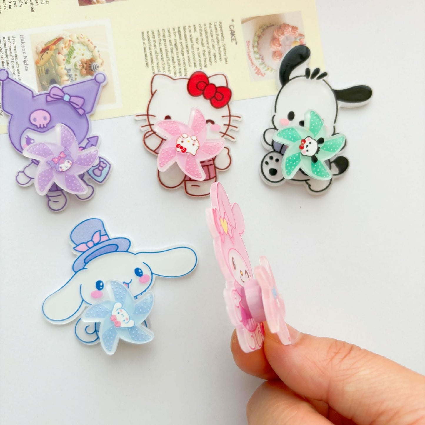 Sanrio Rotating Acrylic Charm