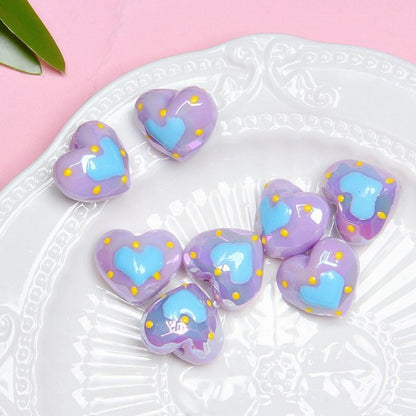 Luminous Love Hand-Painted Beads