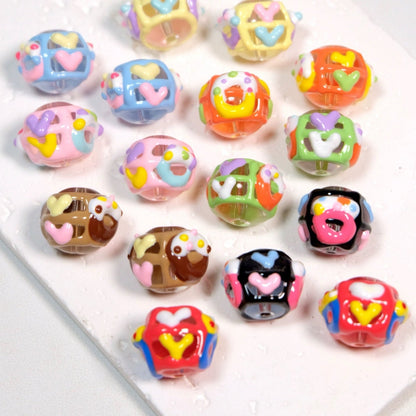 Hand-Painted Love Bead