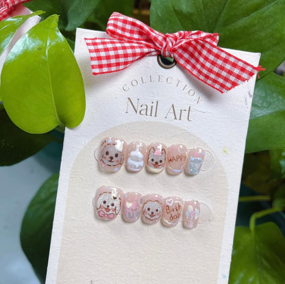 Cartoon Handmade Nail Art