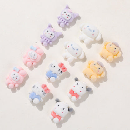 Flocked Sanrio Charm