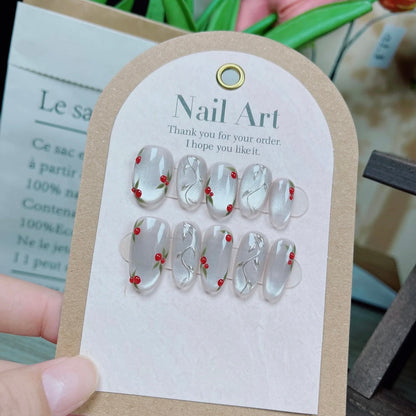 Handmade Cherry Nail