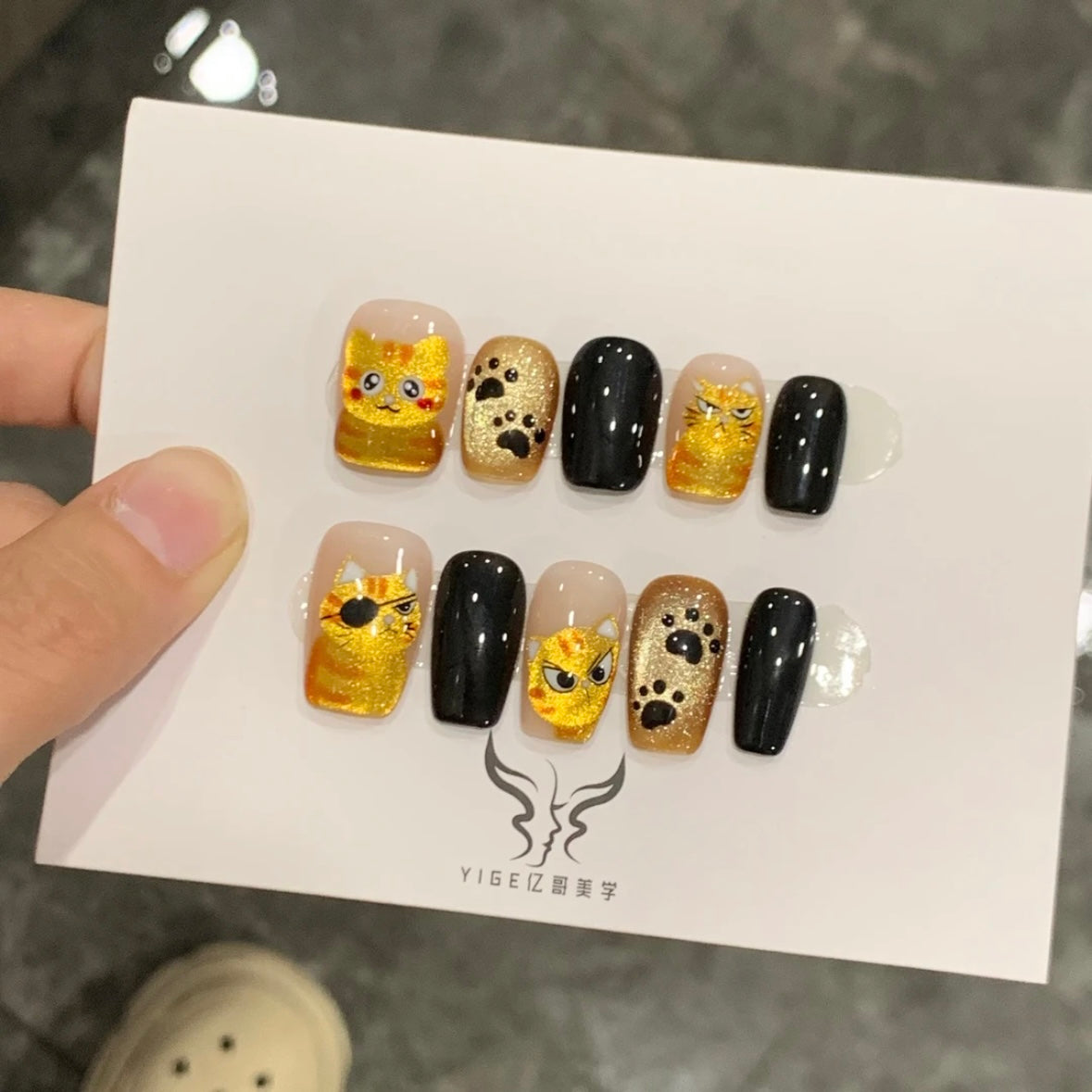 Cat Handmade Nail