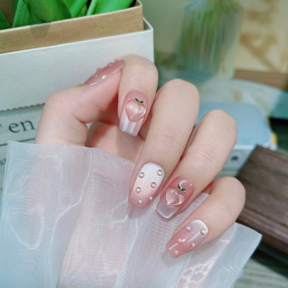 Peach Handmade Nails