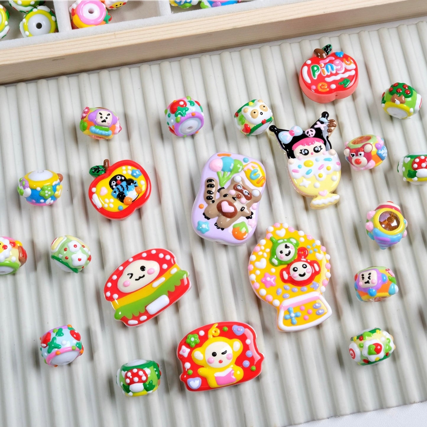 Cute Cartoon Hand-Painted Beads