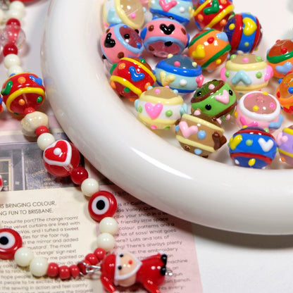 Hand-Painted Love Bead