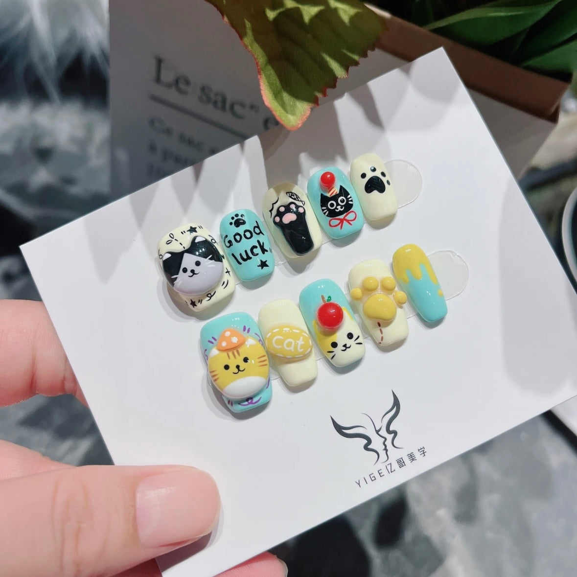 Cartoon Handmade Nail Art