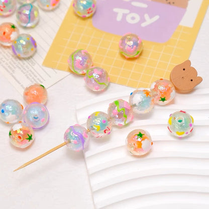 Cute Hand-Painted Beads