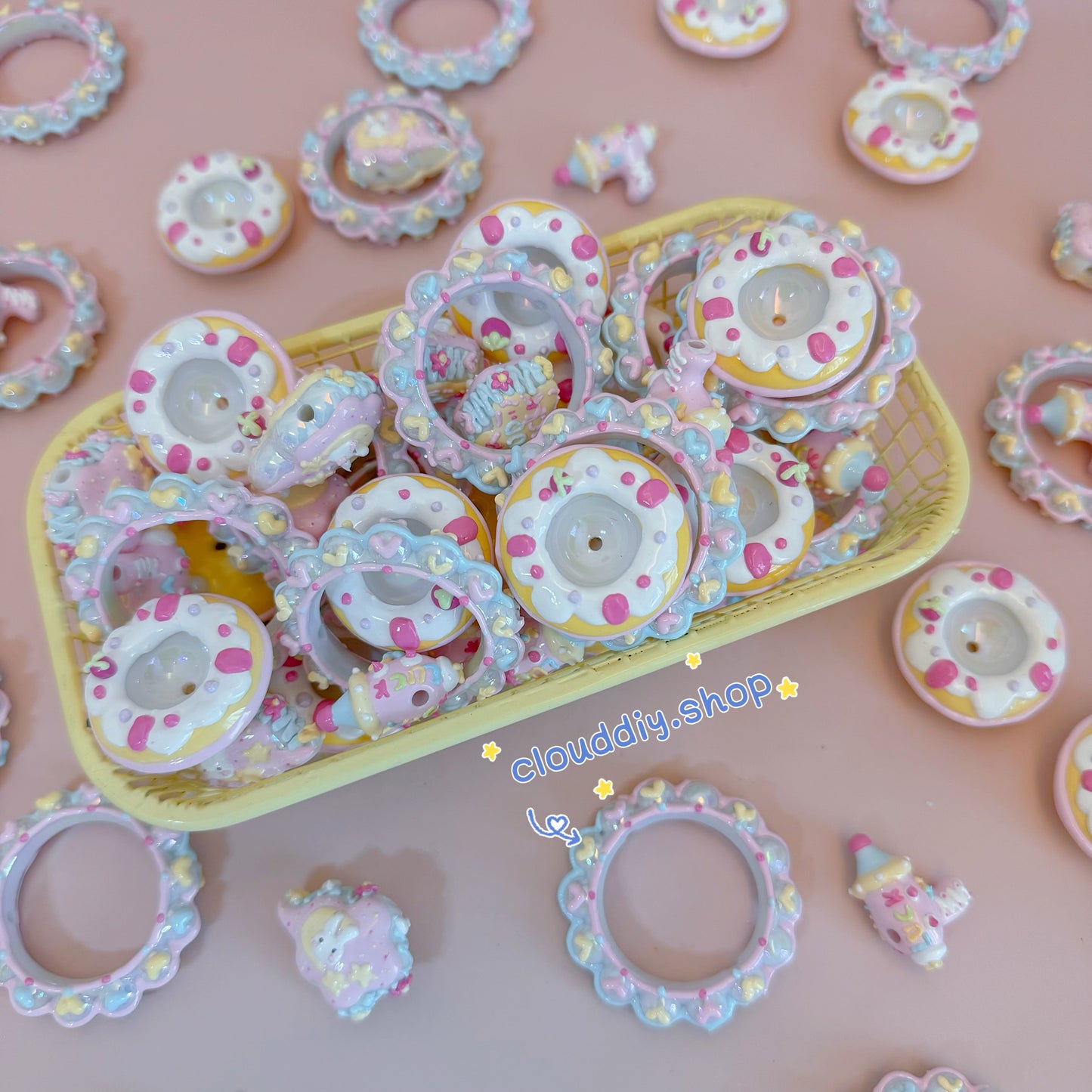 Macaron Shaped Beads