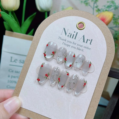 Handmade Cherry Nail