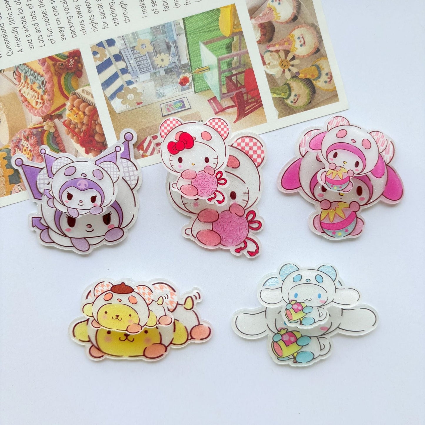 Sanrio Rotating Acrylic Charm