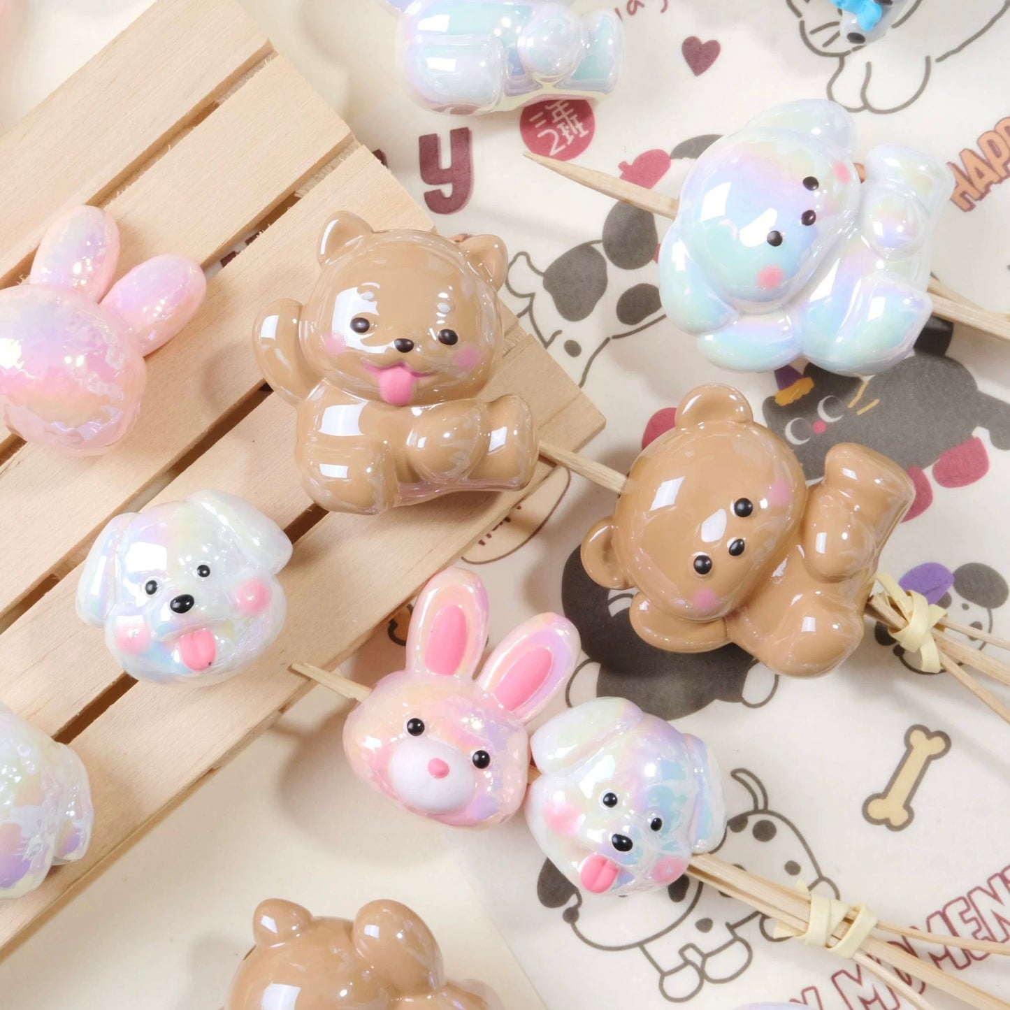 Bunny Bear Puppy Beads