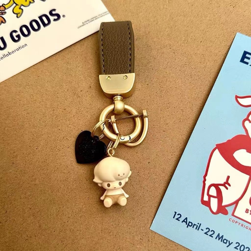 Sitting burst Cartoon key chain