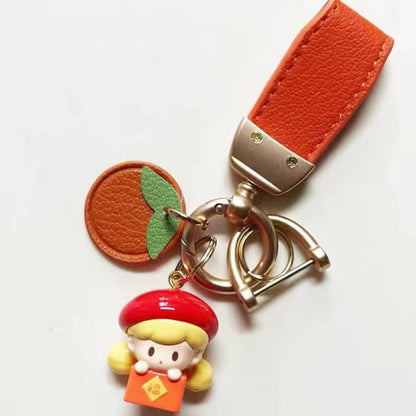 Sitting burst Cartoon key chain