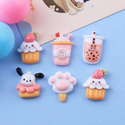 Milk Tea Cake Charm