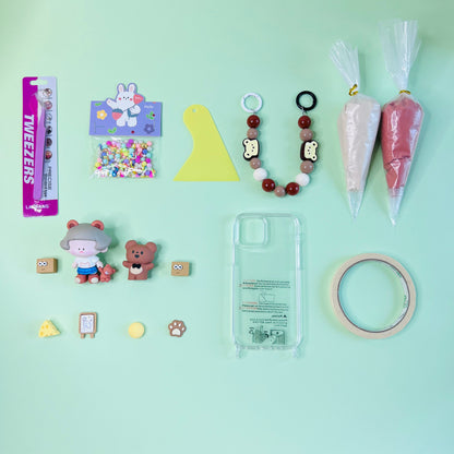 DIY Kit With Cream Glue Phone Case